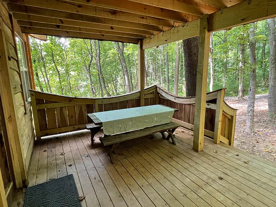 Dragonfly Fairy House Lower Porch